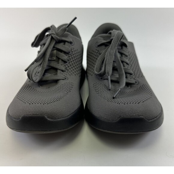Kizik Lima Knit Sneaker Graphite Gray Lace Up Hands Free Comfort Womens 8.5 Wide - Picture 3 of 12